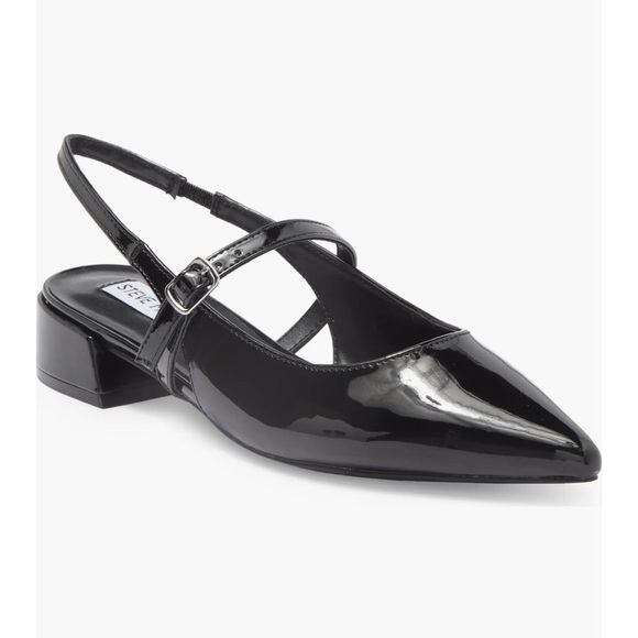 Steve Madden Yourk Pointed Toe Maryjane Slingback Pump Patent Leather  NWOB - Picture 6 of 6